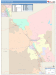 Dona Ana County Wall Map Color Cast Style